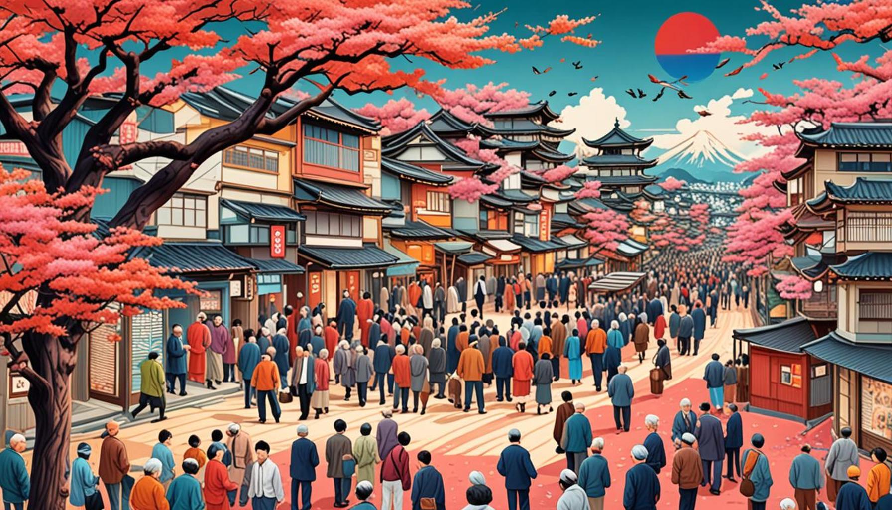 日本の金融セクターへの影響と人口高齢化の分析